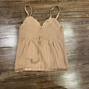 Wilfred Beige Knit Camisole size small